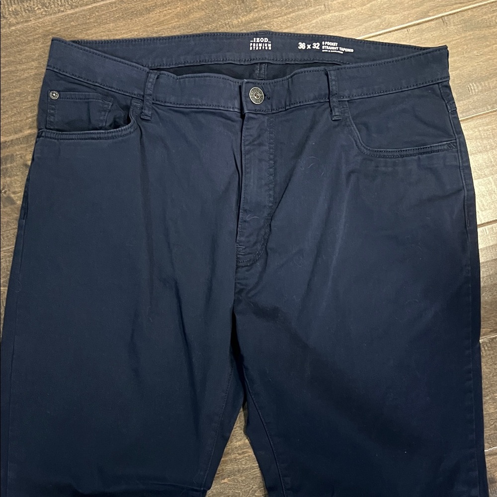 Izod Premim Stretch Men’s 5 Pocket Straight Tapered Size 36x32